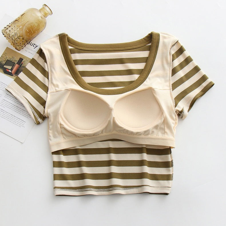 Darez Built-In Bra Crop Top